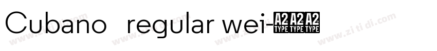 Cubano   regular wei字体转换